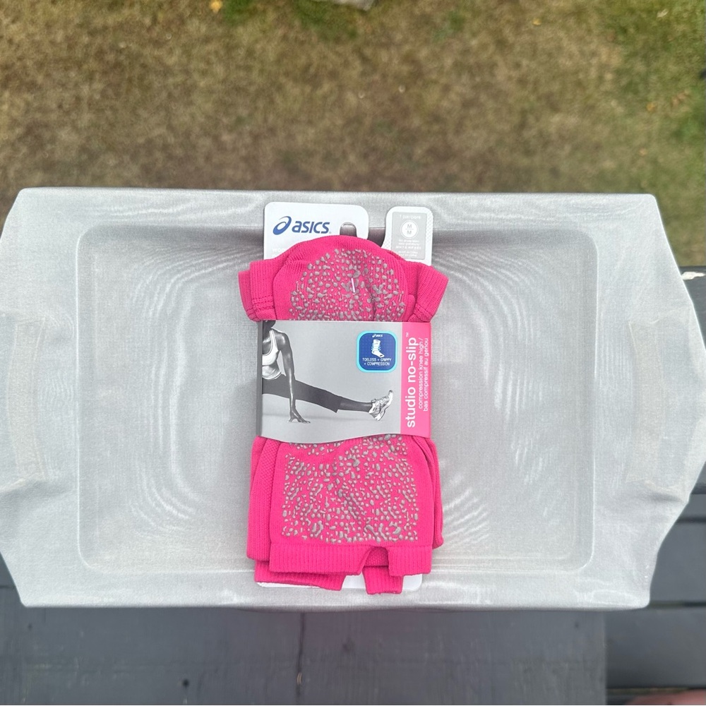 Compression Socks Pink Toeless - Picture 8 of 9